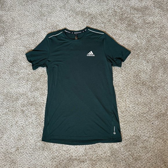 Adidas X-CITY Running Tee in Green Men's S - Picture 2 of 8